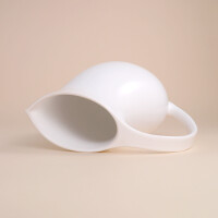 EM Keramik Pinguinkrug 2,5 L Weiss gl&auml;nzend