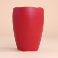 EM Keramik Becher: 1,5 dl Rot