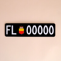 Autonummernschild FL: Klein