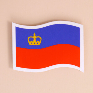 Sticker Liechtenstein: &laquo;Flagge&raquo;