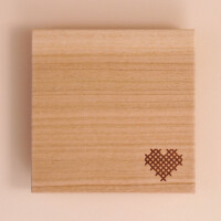 Untersetzer Holz Set: Herz 4x