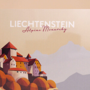Zn&uuml;nibrettchen Liechtenstein: &quot;Schloss Vaduz - Illustration&quot;