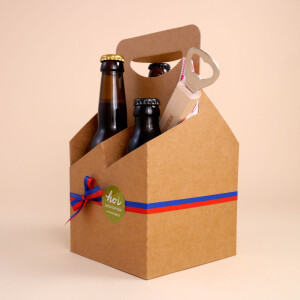 Liechtensteiner Bier: 4er-Pack mit Flaschen&ouml;ffner