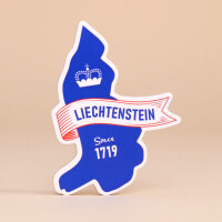 Holzmagnet: &quot;300 Jahre Edition - Liechtenstein Since 1719&quot;