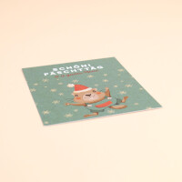 Postkarte Weihnachten klein &quot;Mormile / Sch&ouml;ni F&auml;schtt&auml;g&quot;