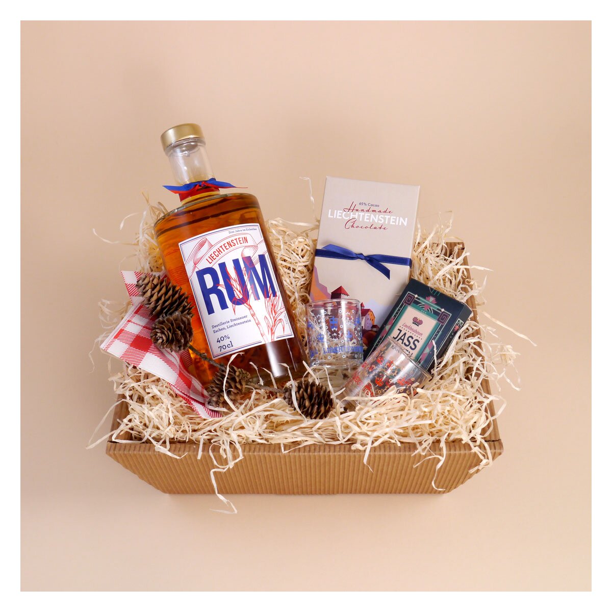 Geschenkkorb fröhlicher Jassabend
