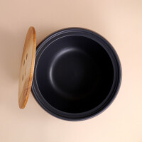 EM Keramik Brottopf mit Holzdeckel: Klein Olive