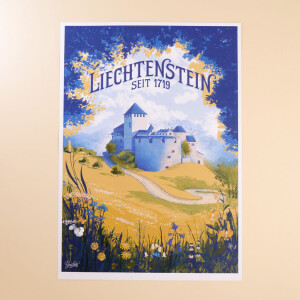 Poster Liechtenstein, since 1719 (DIN A3)