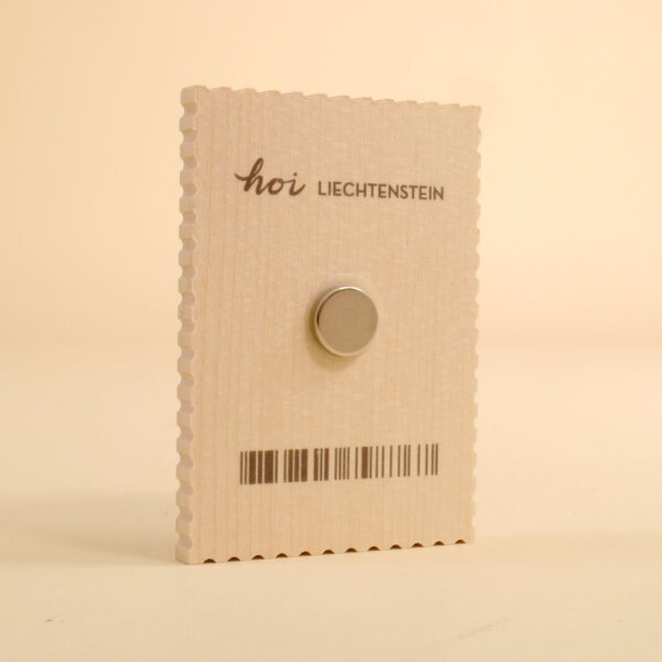 Holzmagnet "Liechtenstein Retro Schloss"