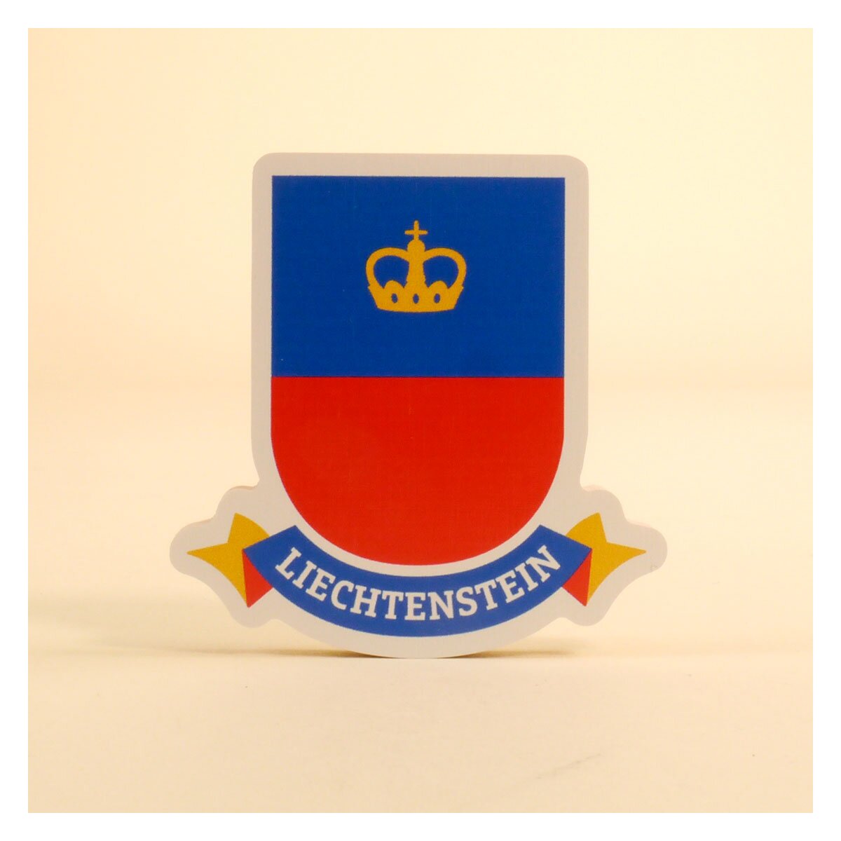 Holzmagnet Liechtensteiner Wappen