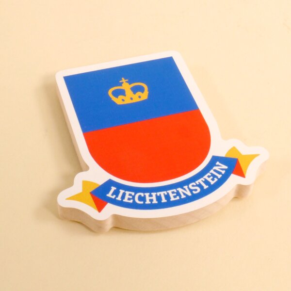 Holzmagnet Liechtensteiner Wappen